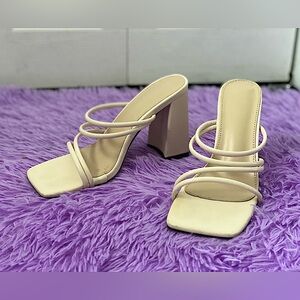 Block heeled sandals!
